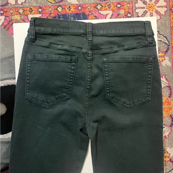 Free People Dark Green Skinny Pants - Picture 5 of 8